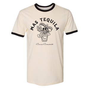 Mas tequila natural and black ringer tee Craig Campbell