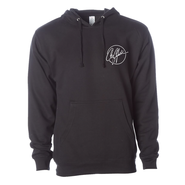 Signature logo black hoodie front Craig Campbell